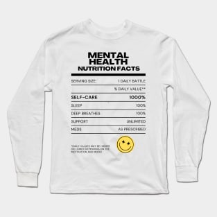 Mental Health Nutrition Long Sleeve T-Shirt